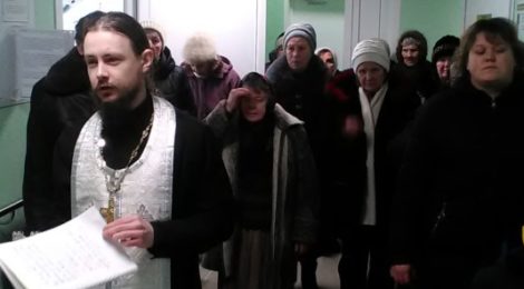 Освящение фельдшерско-акушерского пункта в с. Шарапово.