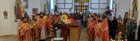 Божественная литургия и пастырский семинар в Никольском храме с. Середниково