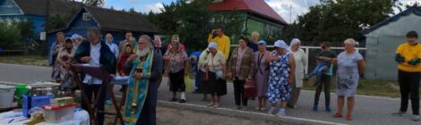 Молебен в деревне Зименки