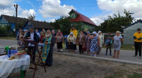 Молебен в деревне Зименки