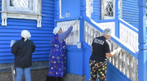 Ремонт фасада храма в пос. Радовицкий