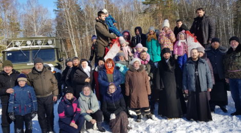 Поход и богослужение в Богородицерождественском храме с. Курилово